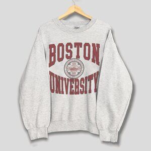 Vintage Boston University Big Logo Sweatshirt, Boston University Men Women Shirt